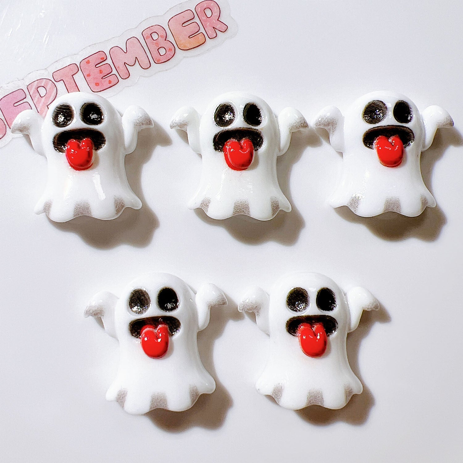 Wholesale 20pcs/pack resin  diy accessories handmade material shoes flower  ghost